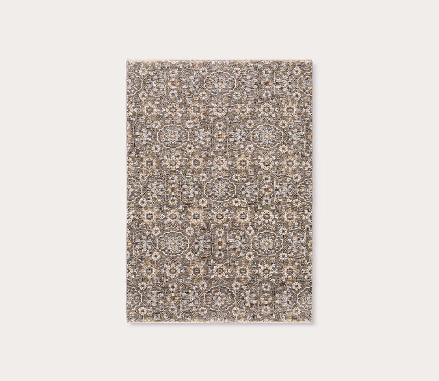 Maharaja Grey Medallion Area Rug