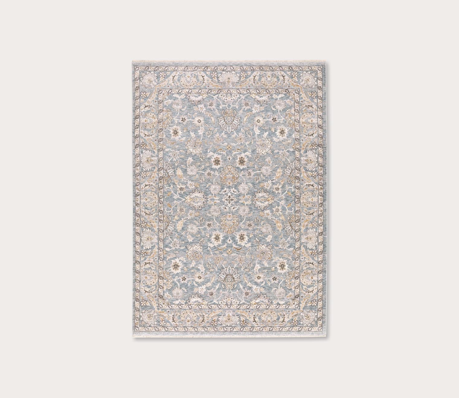 Maharaja Oriental Blue and Ivory Traditional Area Rug by Oriental Weavers