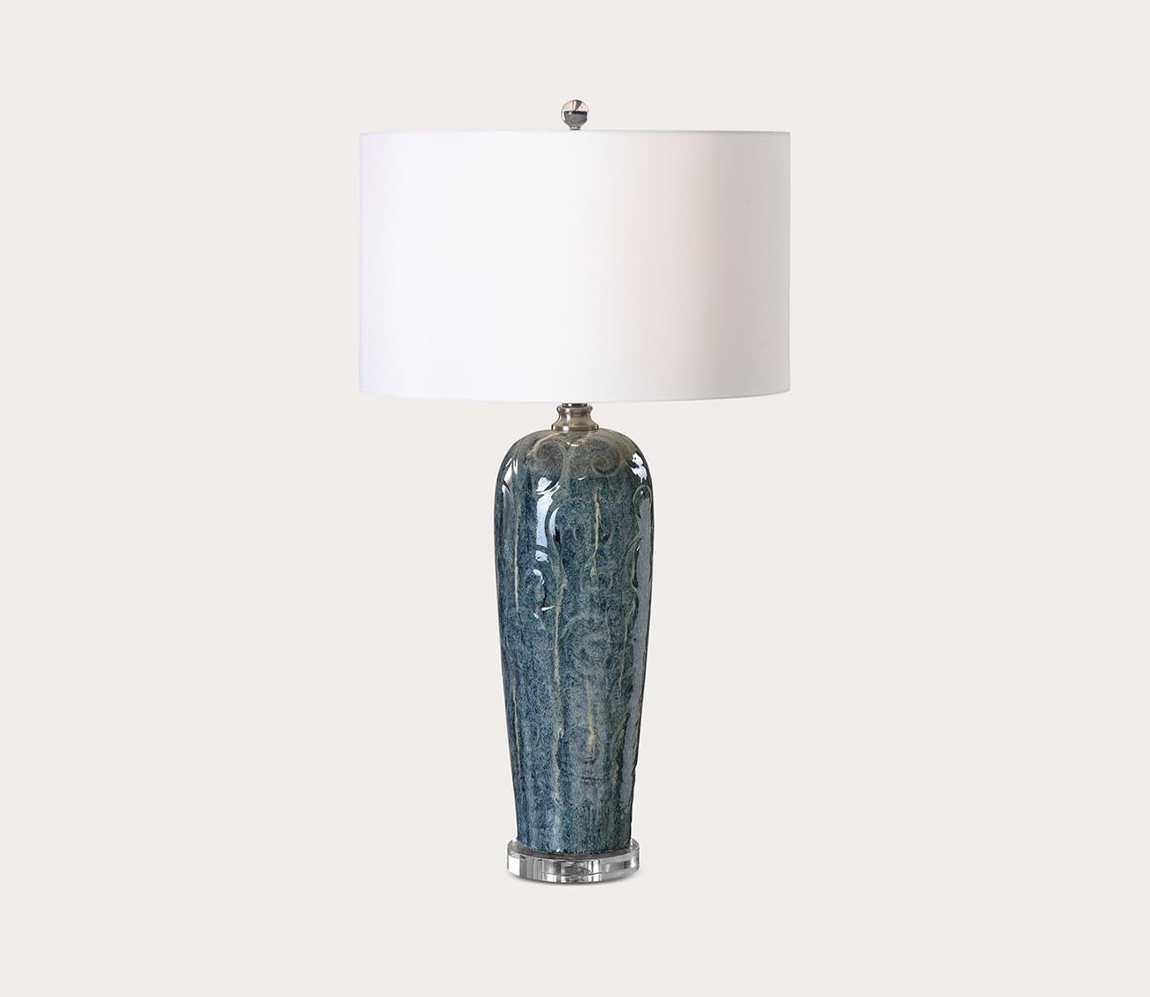 Maira Blue Ceramic Table Lamp by Uttermost