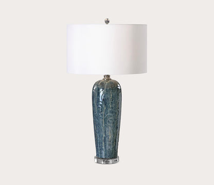 Maira Blue Ceramic Table Lamp by Uttermost
