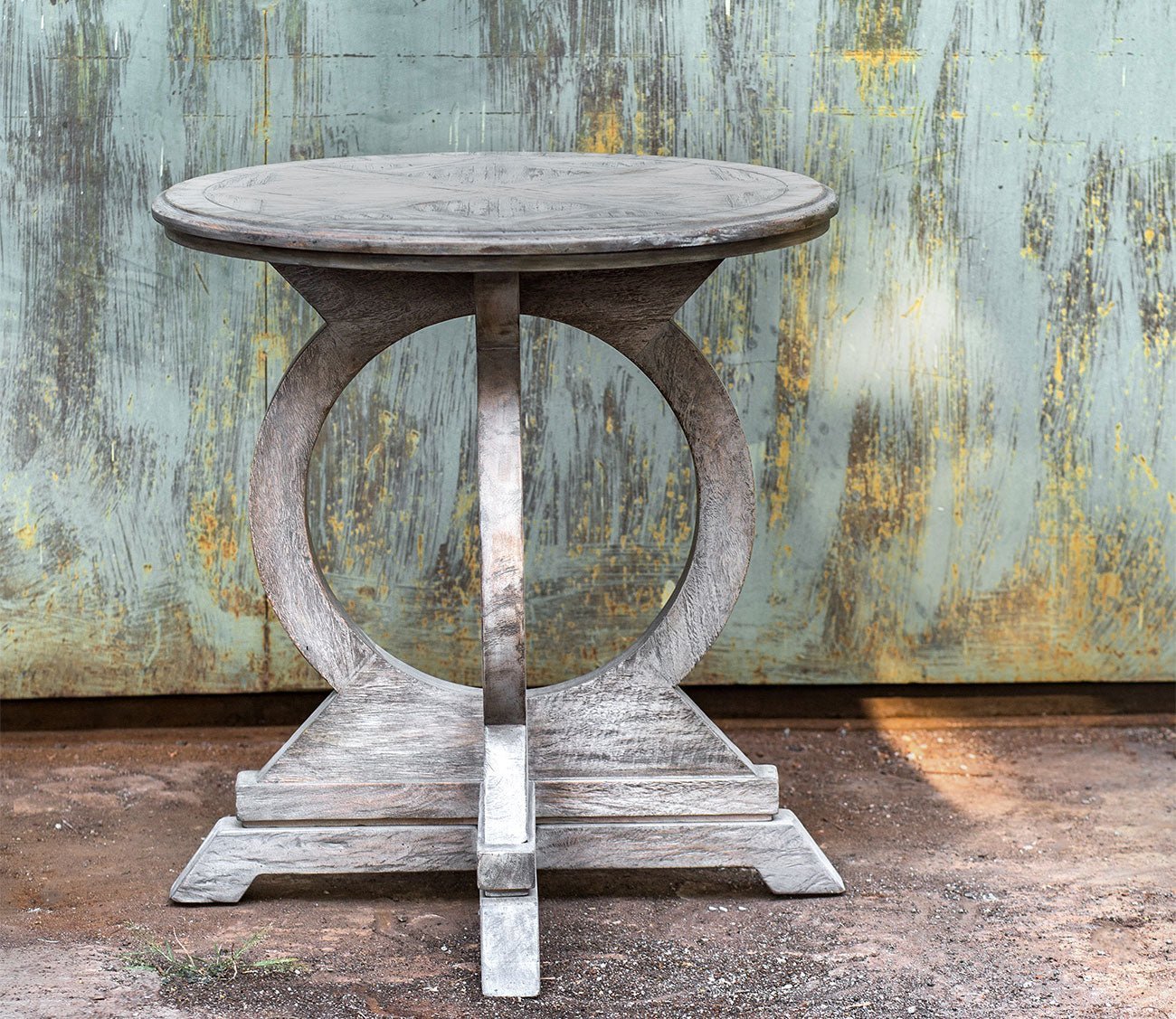 Maiva White Side Table