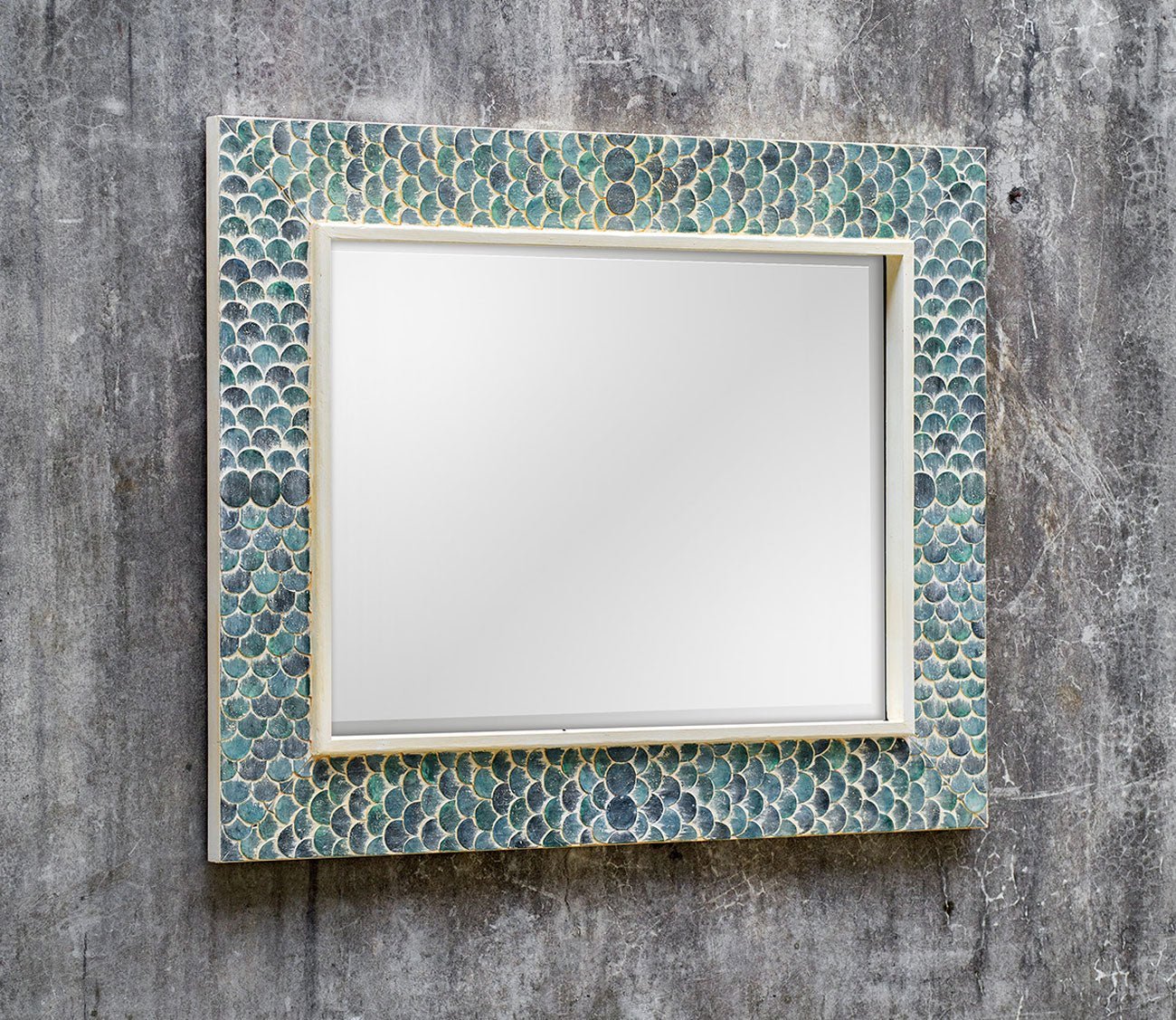 Makaria Coastal Blue Mirror by Uttermost