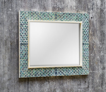 Makaria Coastal Blue Mirror by Uttermost