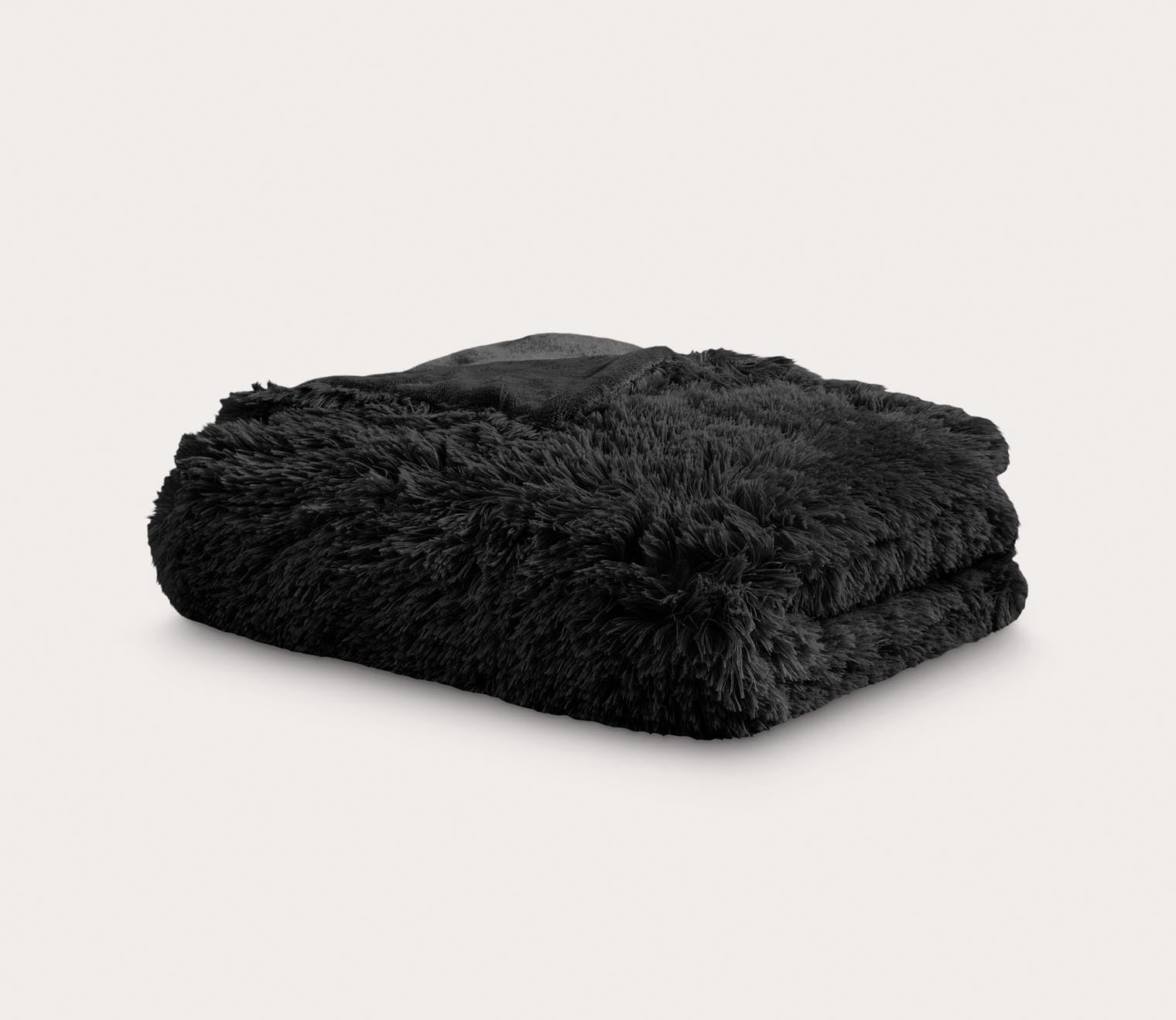 Malea Shaggy Faux Fur Weighted Blanket by Beautyrest