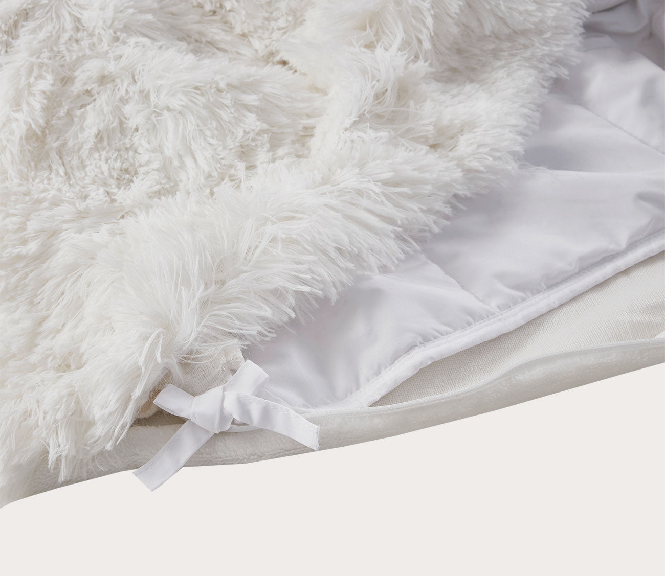 Malea Shaggy Faux Fur Weighted Blanket by Beautyrest