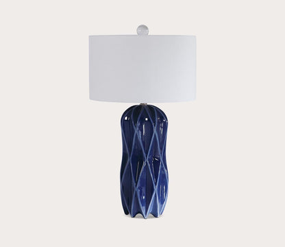 Malena Glossy Blue Table Lamp by Uttermost
