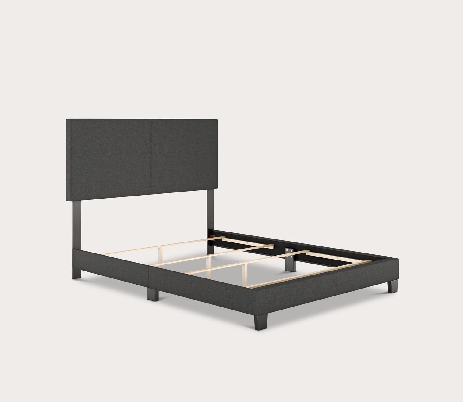 Malta Linen Fabric Upholstered Platform Bed by Arkotec