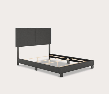 Malta Linen Fabric Upholstered Platform Bed by Arkotec