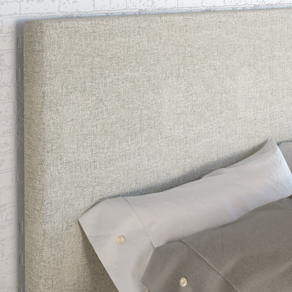 Malta Linen Fabric Upholstered Platform Bed by Arkotec