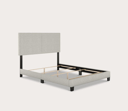 Malta Linen Fabric Upholstered Platform Bed by Arkotec