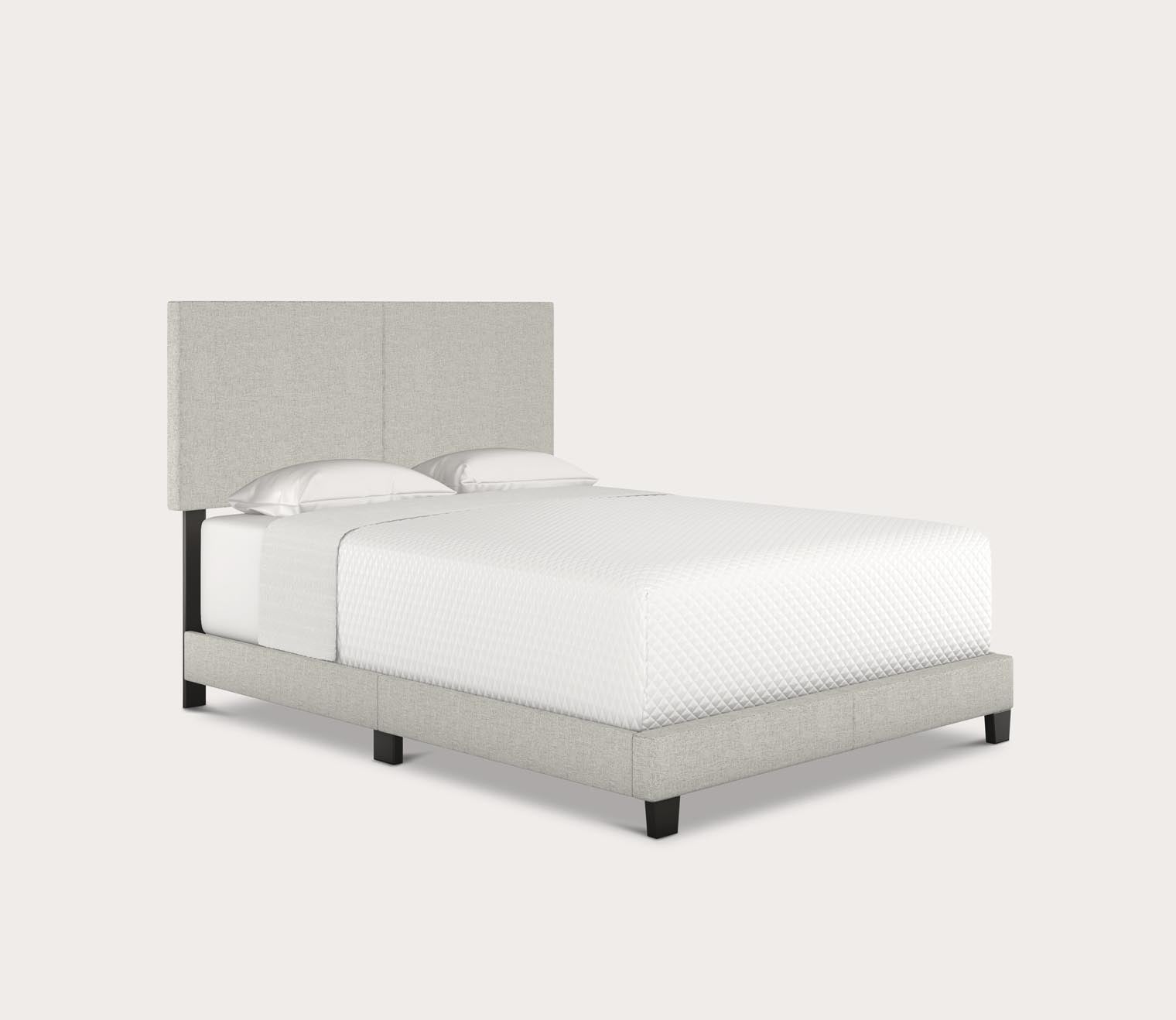 Malta Linen Fabric Upholstered Platform Bed by Arkotec