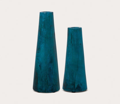 Mambo Blue Vases Set of 2 by Uttermost