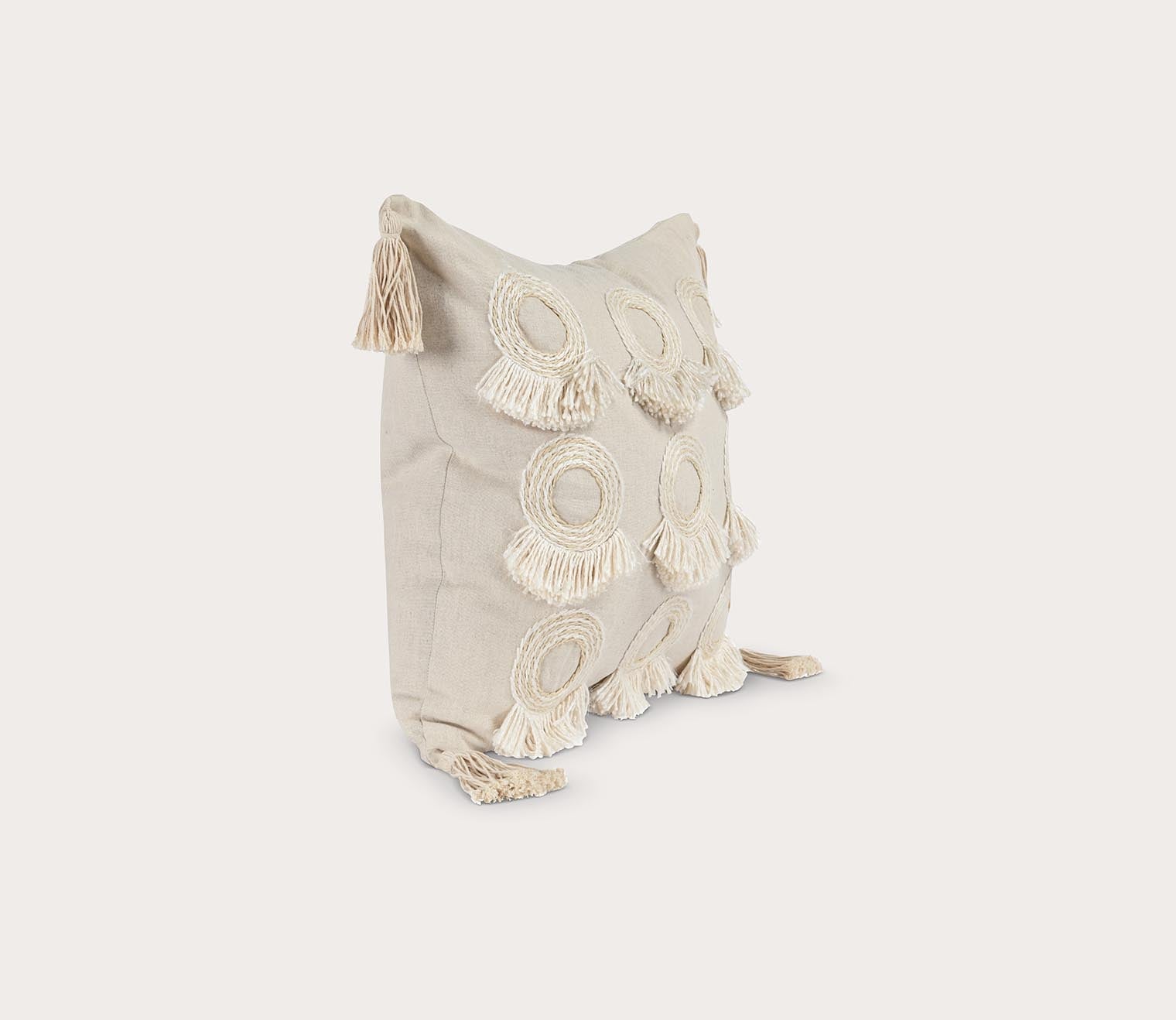 Mansa Natural Throw Pillow by Villa by Classic Home