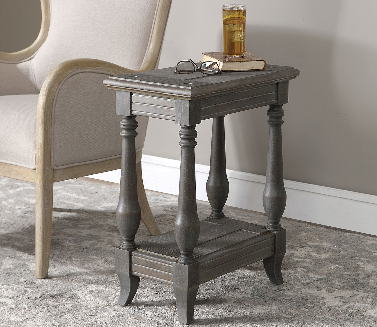 Mardonio Distressed Accent Table