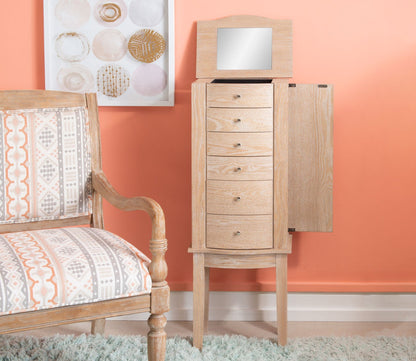 Marlot Natural Wood Jewelry Armoire by Powell