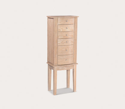 Marlot Natural Wood Jewelry Armoire by Powell