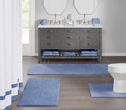 Marshmallow Memory Bath Rug by Madison Park Signature