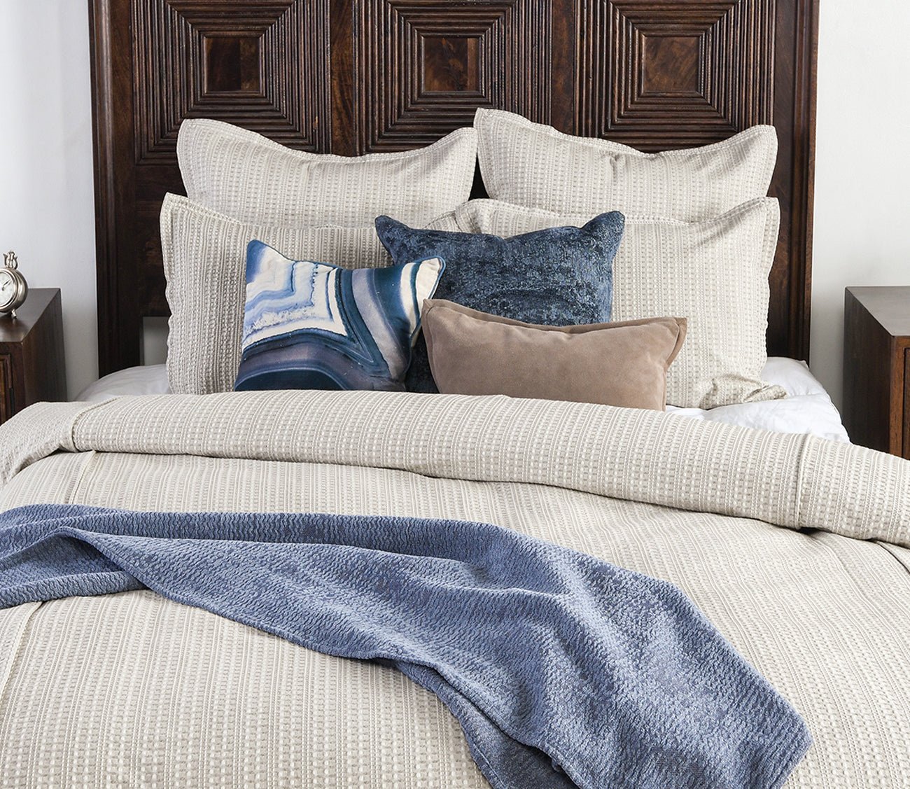 Mason Taupe Duvet Cover by Villa by Classic Home