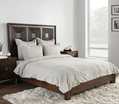 Mason Taupe Duvet Cover by Villa by Classic Home