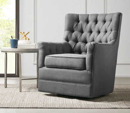 Mathis Swivel Glider Accent Chair by Madison Park