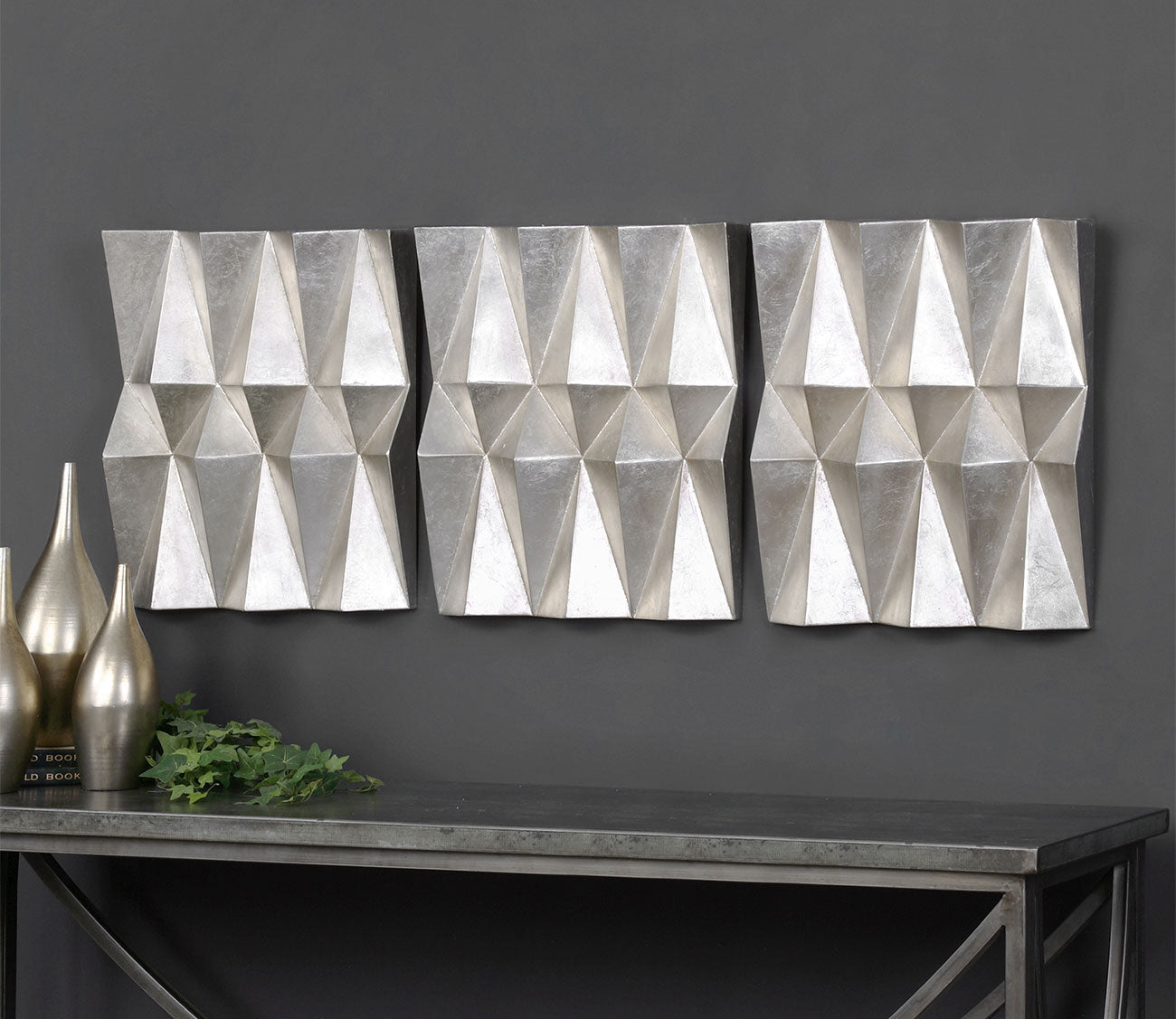 Maxton Multi-Faceted Panels Set of 3