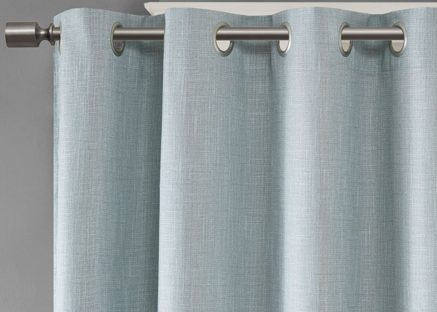 Maya Printed Heathered Blackout Grommet Top Curtain Panel by SunSmart