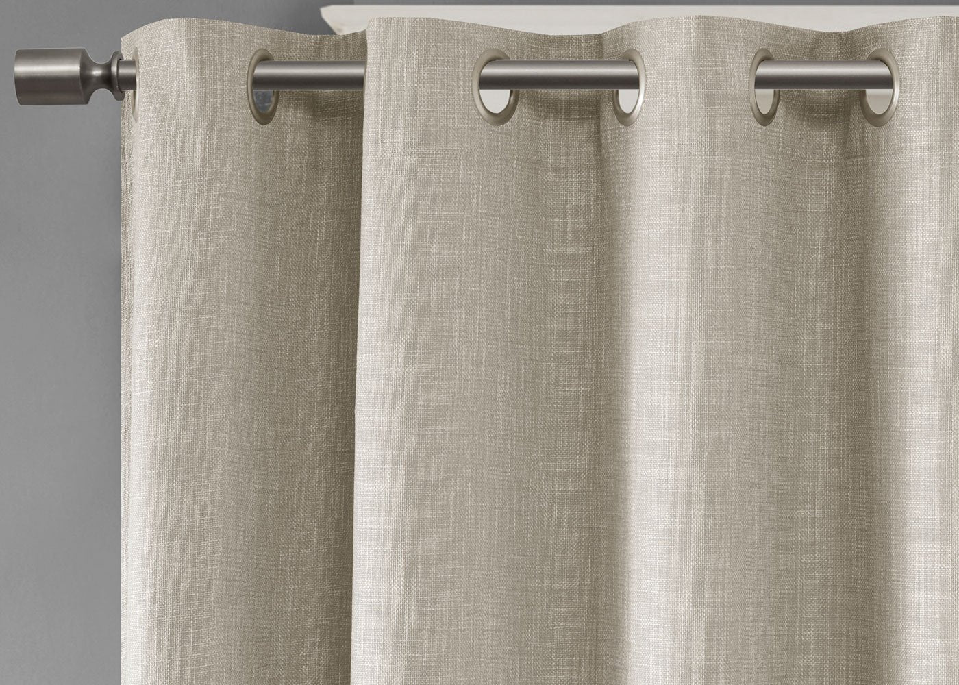 Maya Printed Heathered Blackout Grommet Top Curtain Panel by SunSmart