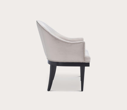Maynard Velvet Upholstered Armchair by Safavieh