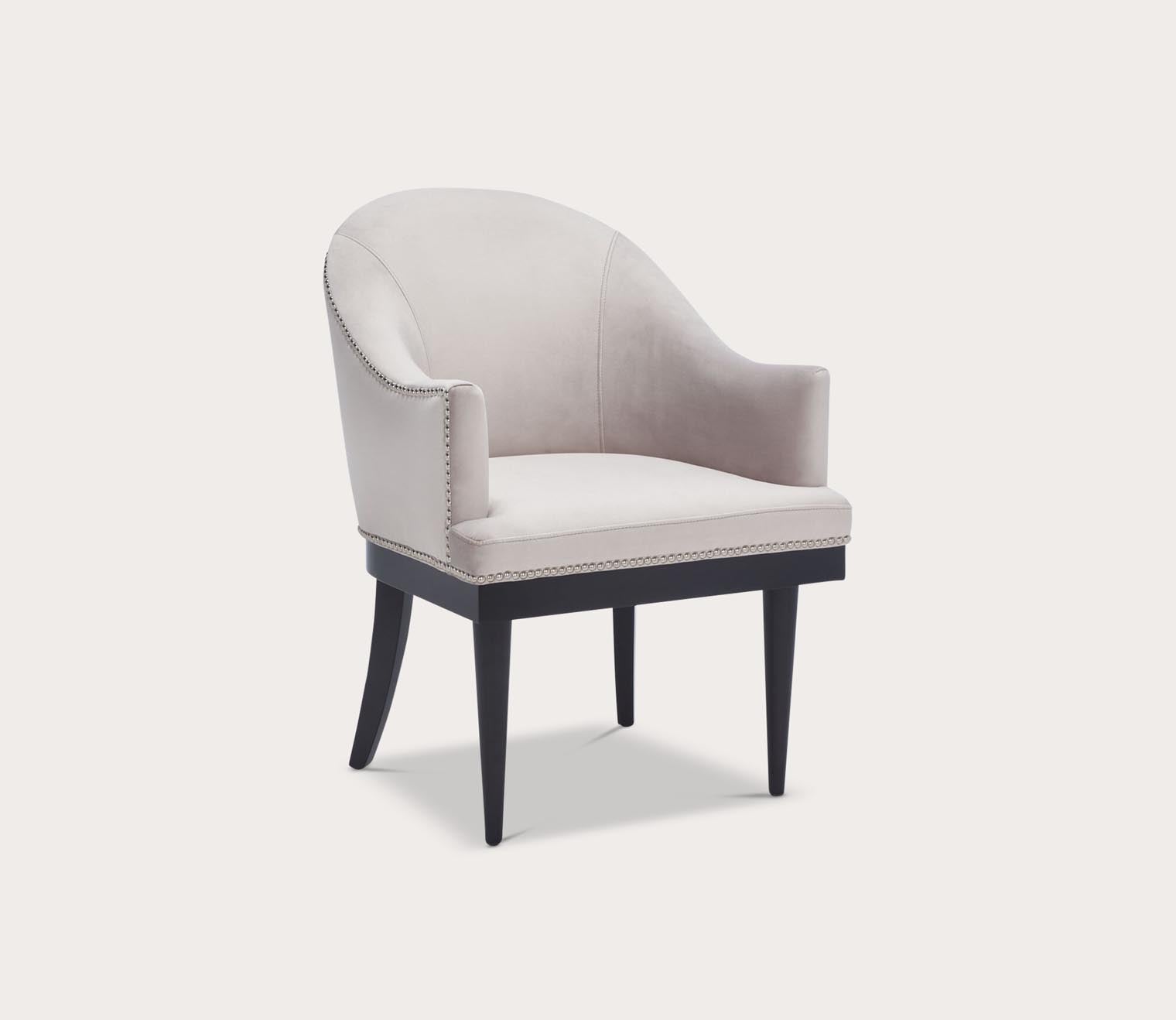 Maynard Velvet Upholstered Armchair by Safavieh