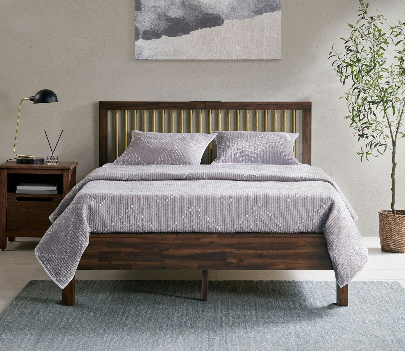 Mercer Queen Low Profile Wood Platform Bed