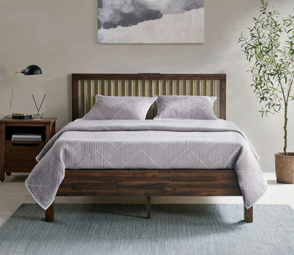 Mercer Queen Low Profile Wood Platform Bed by INK + IVY