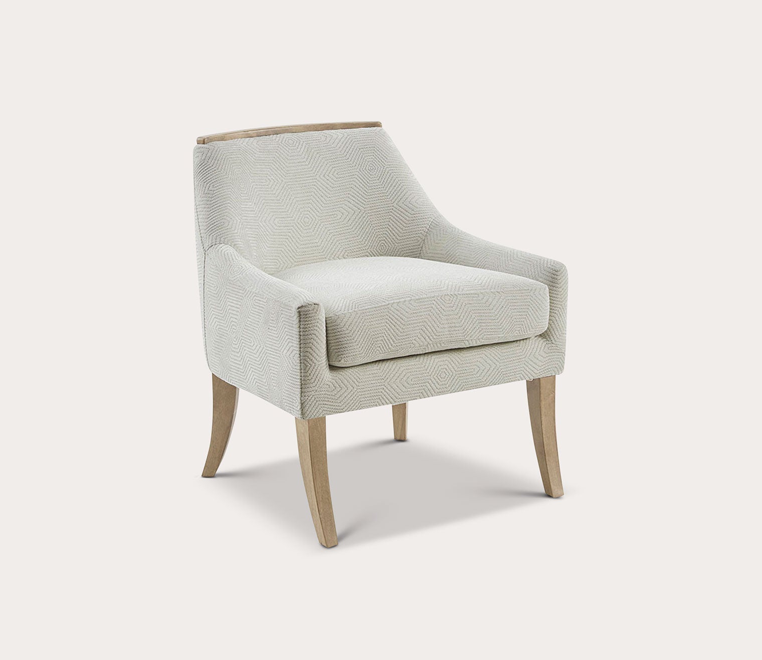MiaRose Ivory Jacquard Upholstered Accent Chair by Madison Park