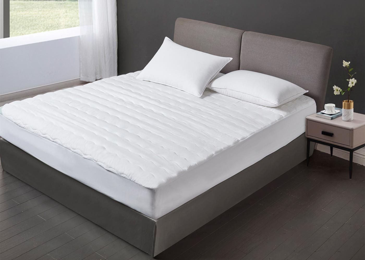 Microfiber Waterproof Mattress Pad by Kathy Ireland Home