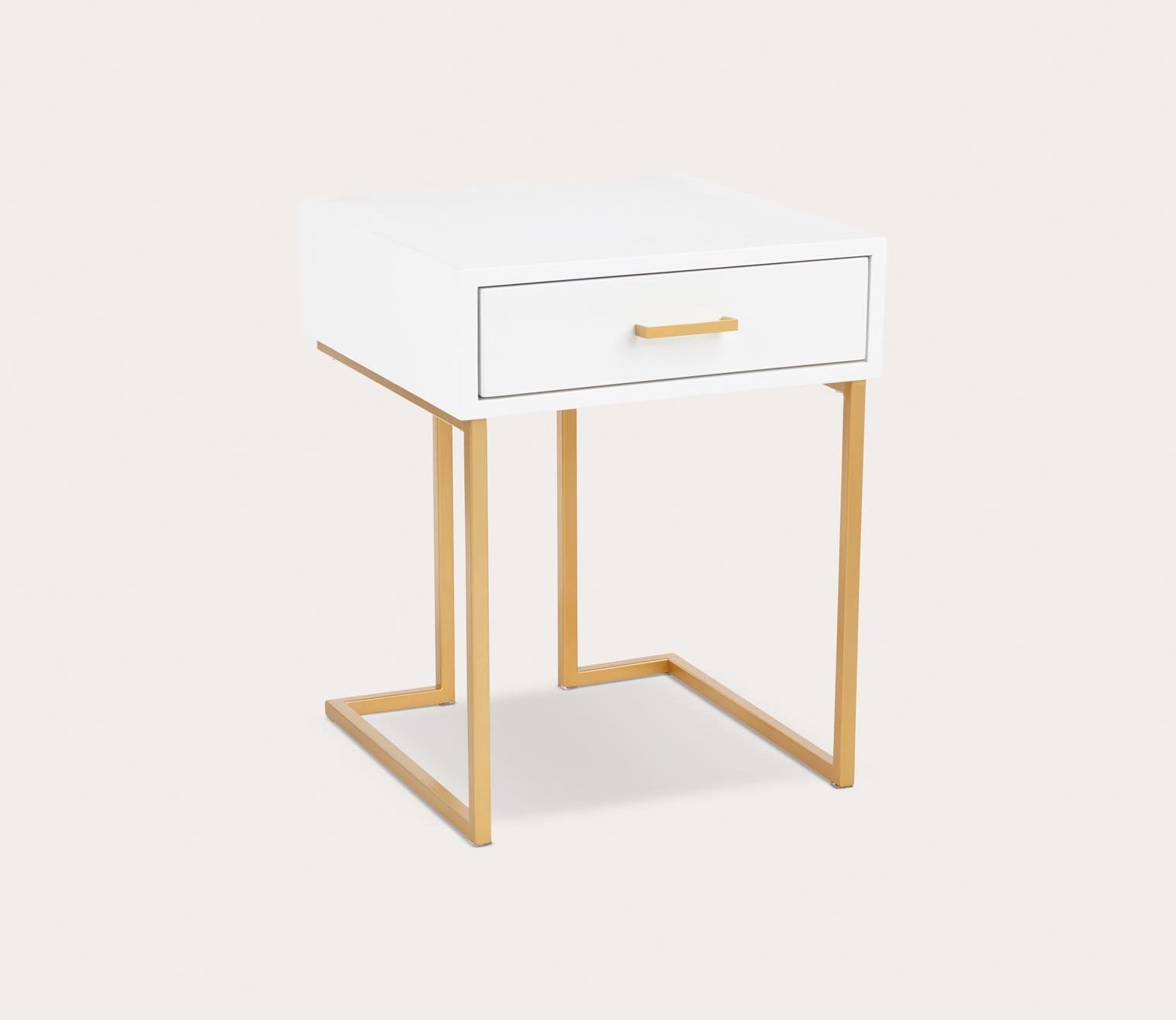 Midas Contemporary Storage Side Table by LumiSource