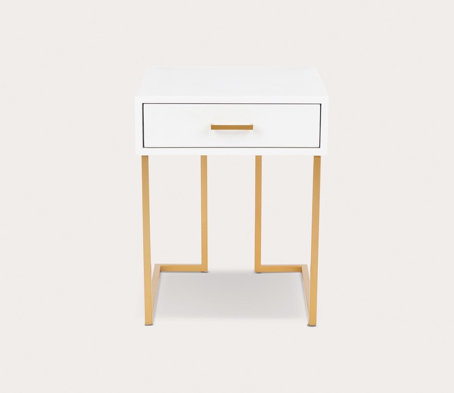 Midas Contemporary Storage Side Table by LumiSource