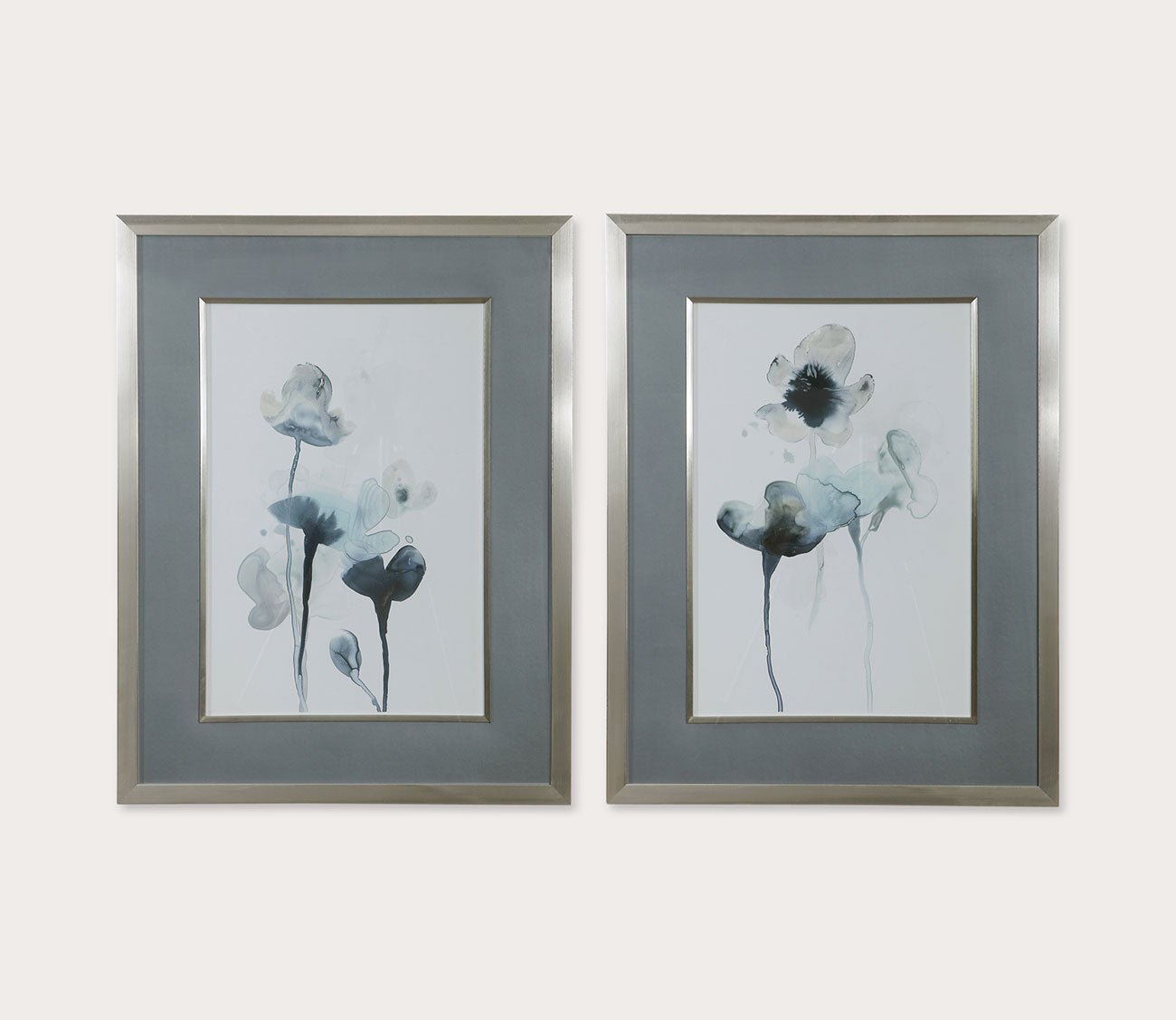 Midnight Blossoms Framed Prints Set of 2 by Uttermost