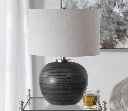 Mikkel Charcoal Table Lamp by Uttermost