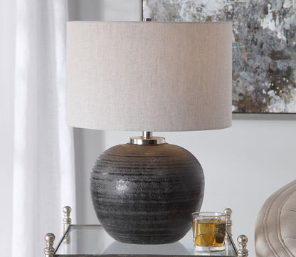 Mikkel Charcoal Table Lamp by Uttermost