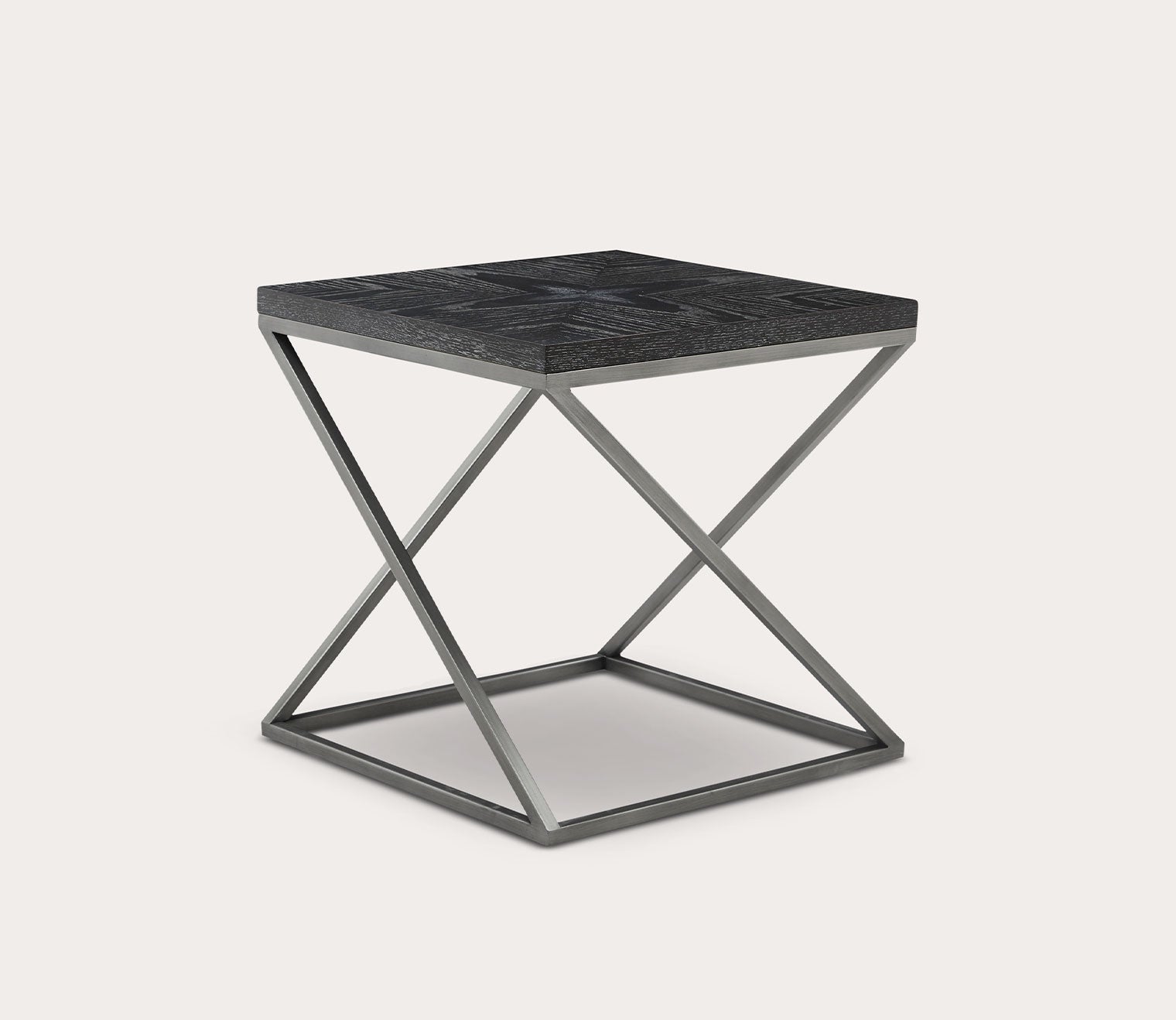 Mila Black Wood Square End Table by INK + IVY