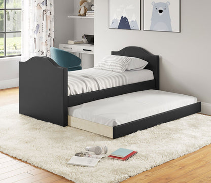 Mila Faux Leather Daybed with Trundle by Arkotec