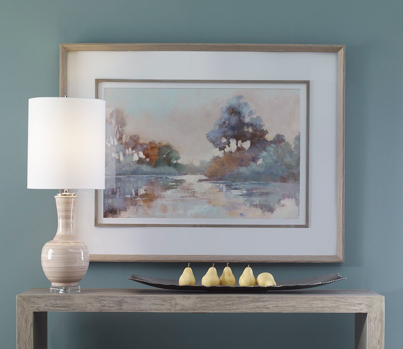 Morning Lake Framed Print