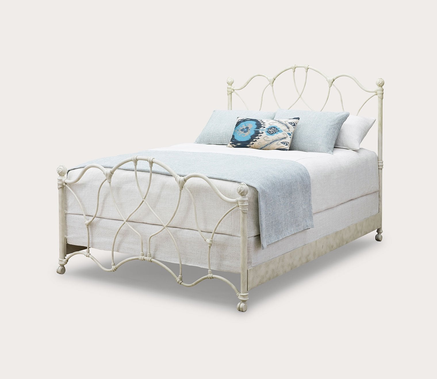 Morsley Iron Bed with Metal Profile Frame by Wesley Allen