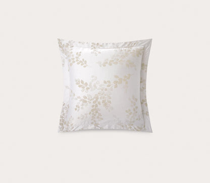 Murmures Damask Foliage Cotton Sateen Pillow Sham by Yves Delorme