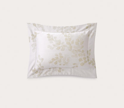 Murmures Damask Foliage Cotton Sateen Pillow Sham by Yves Delorme