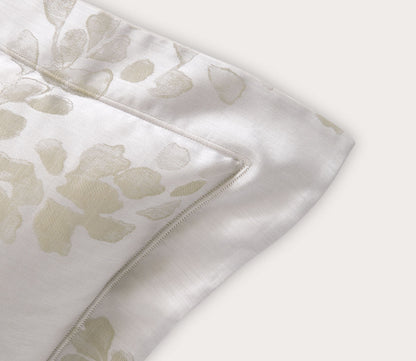 Murmures Damask Foliage Cotton Sateen Pillow Sham by Yves Delorme