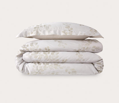 Murmures Damask Foliage Cotton Sateen Pillowcase by Yves Delorme