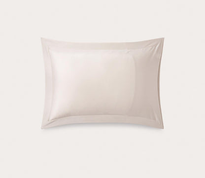 Murmures Damask Foliage Cotton Sateen Pillowcase by Yves Delorme