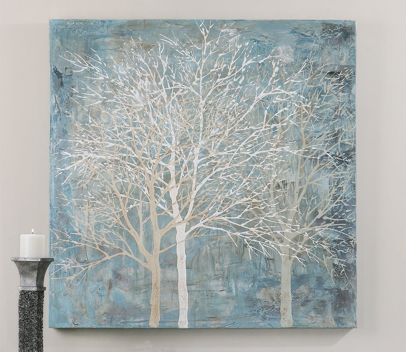 Muted Silhouette Hand Painted Canvas