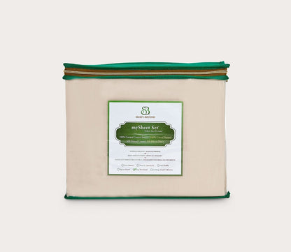 mySheet® Natural Cotton Sheet Set by Sleep & Beyond