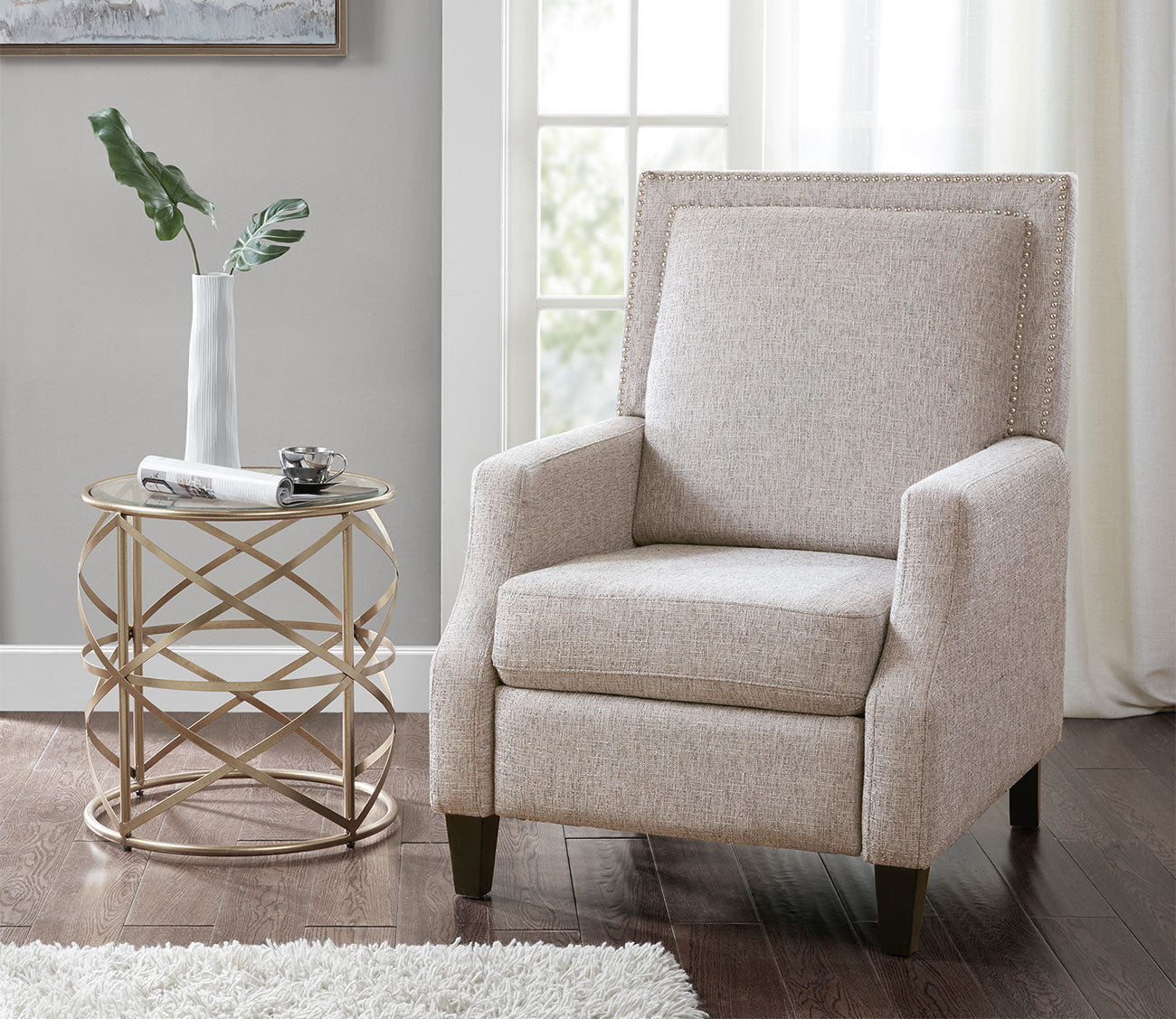 Naomi Push Back Recliner Chair by Madison Park